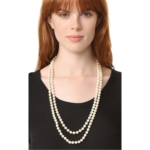 KATE SPADE • Her Day To Shine Pearls of Wisdom Long Necklace - Picture 2 of 9